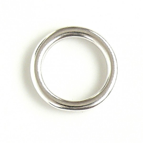 Gesloten ring 17mm, DQ Antiek Zilver